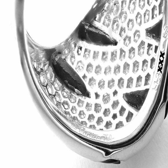 Authentic Cartier Panther Panthere Claw 18k White Gold Diamond Onyx Ring Size 53 - Picture 9 of 9